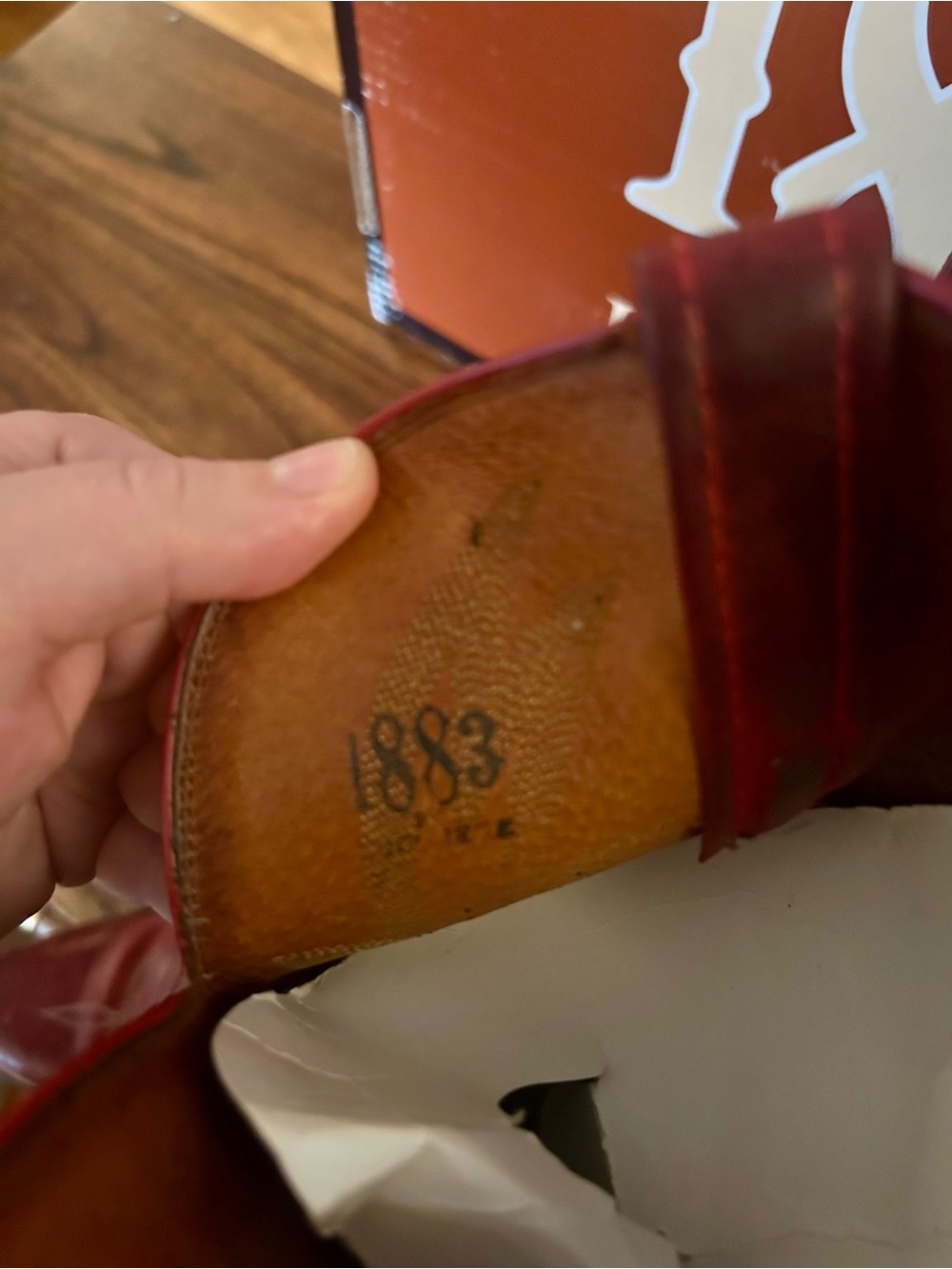 Lucchese 1883 Limited Edition Women's Cherry Red Leather Western Cowboy Boots - Picture 3 of 7